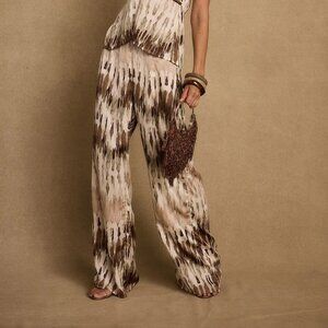 NWT - 12th Tribe Taza Abstract Satin Pant Size XL